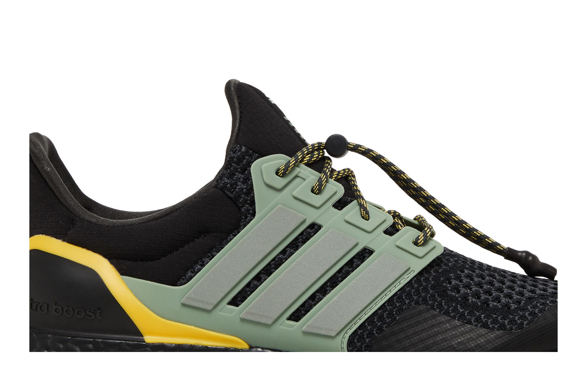 Ultra boost black green cheap