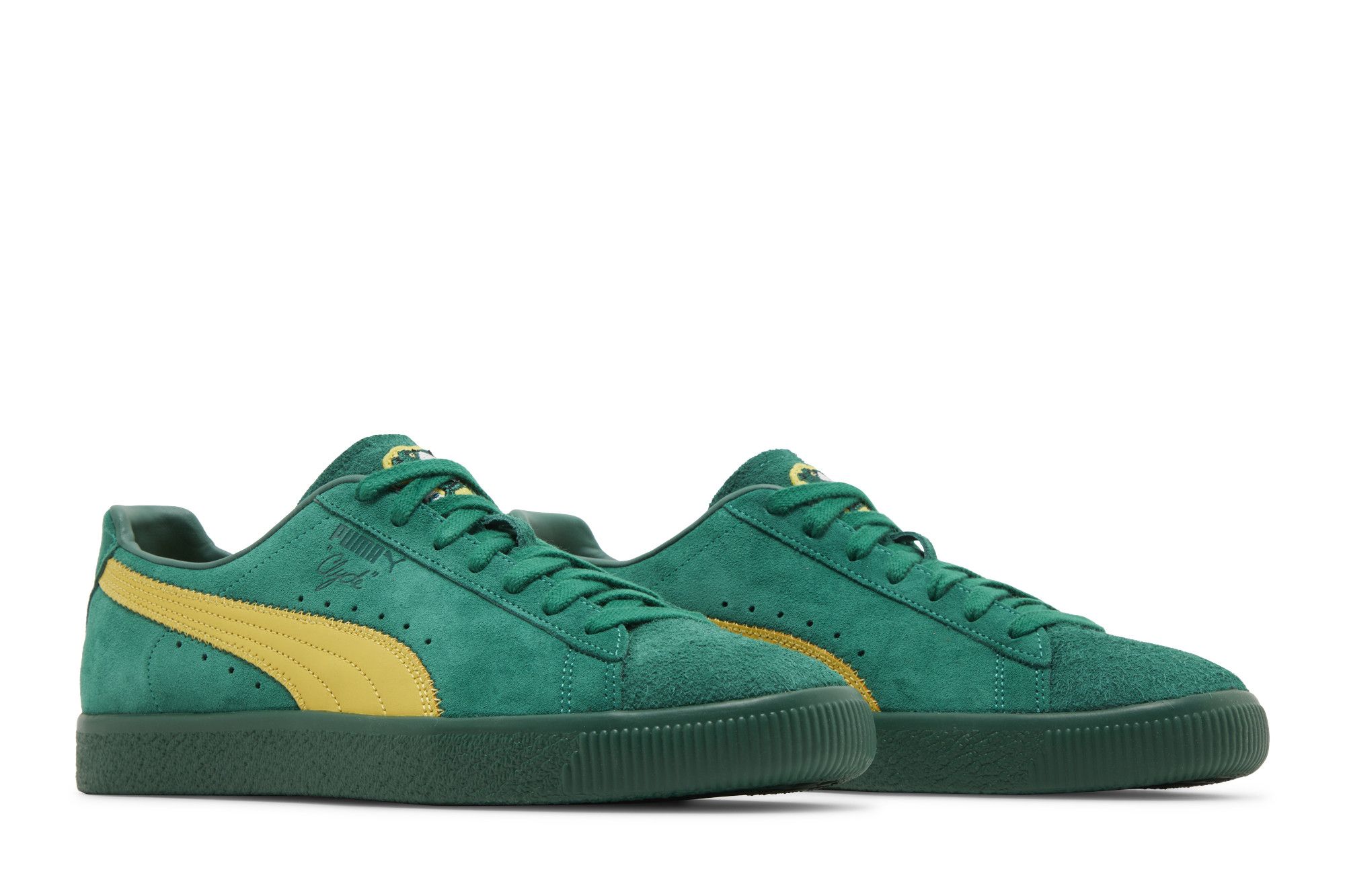 pumac314 Shop White Mens Puma Clyde Neverworn III Lace Up Sneakers – Shoebacca