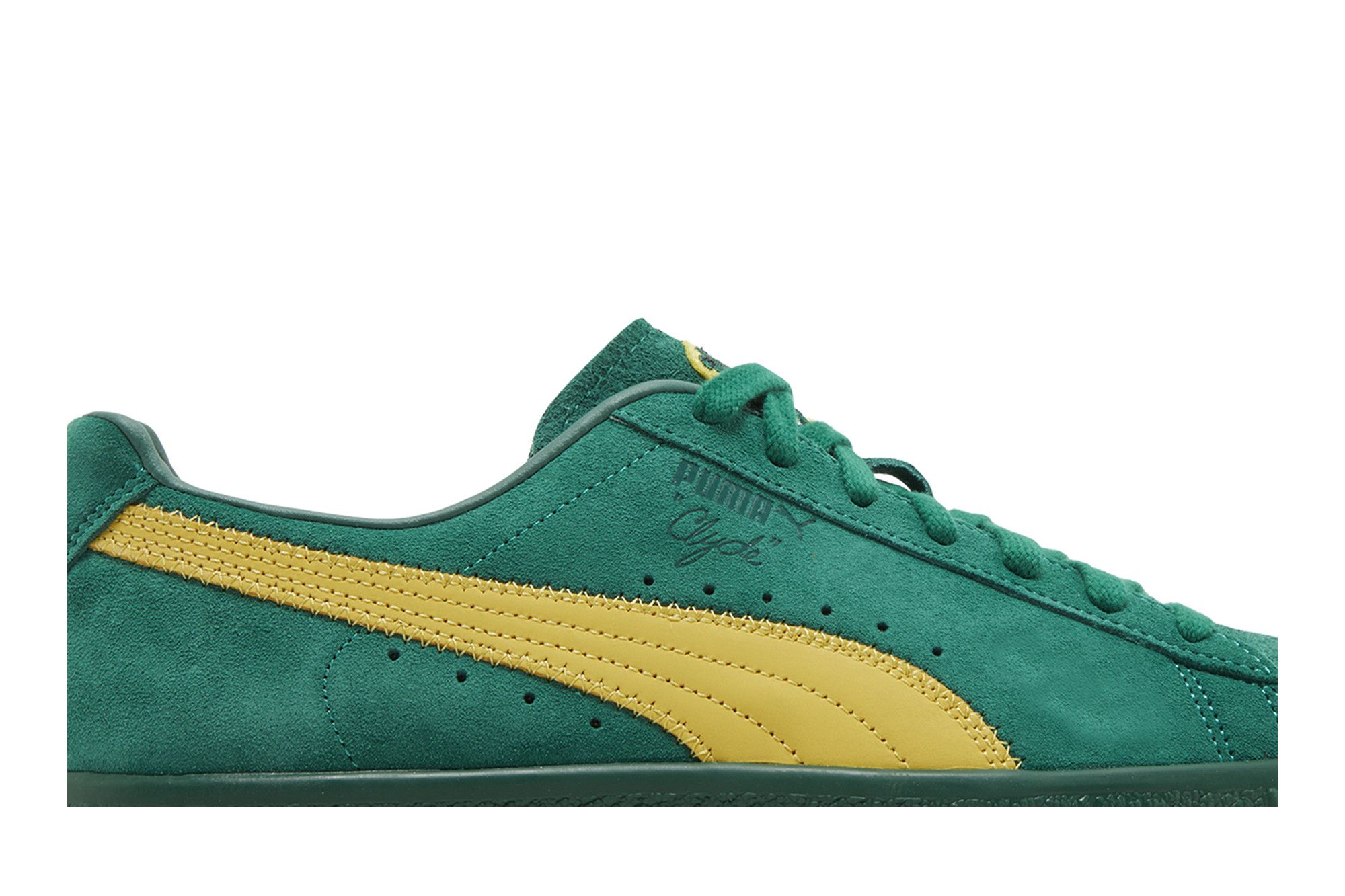 Puma clyde green yellow clearance