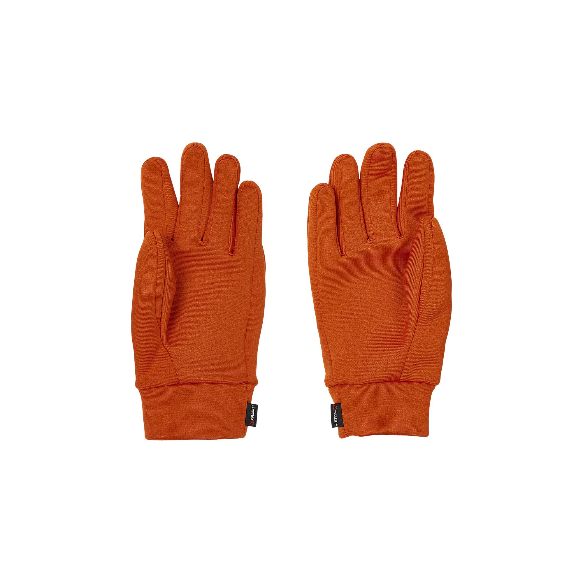 Buy Palace Polartec Powerstretch Gloves 'Orange' - P25ACC001 | GOAT