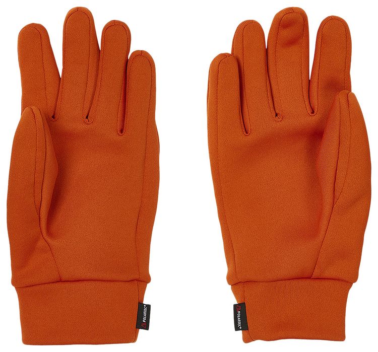 Palace Polartec Powerstretch Gloves Orange