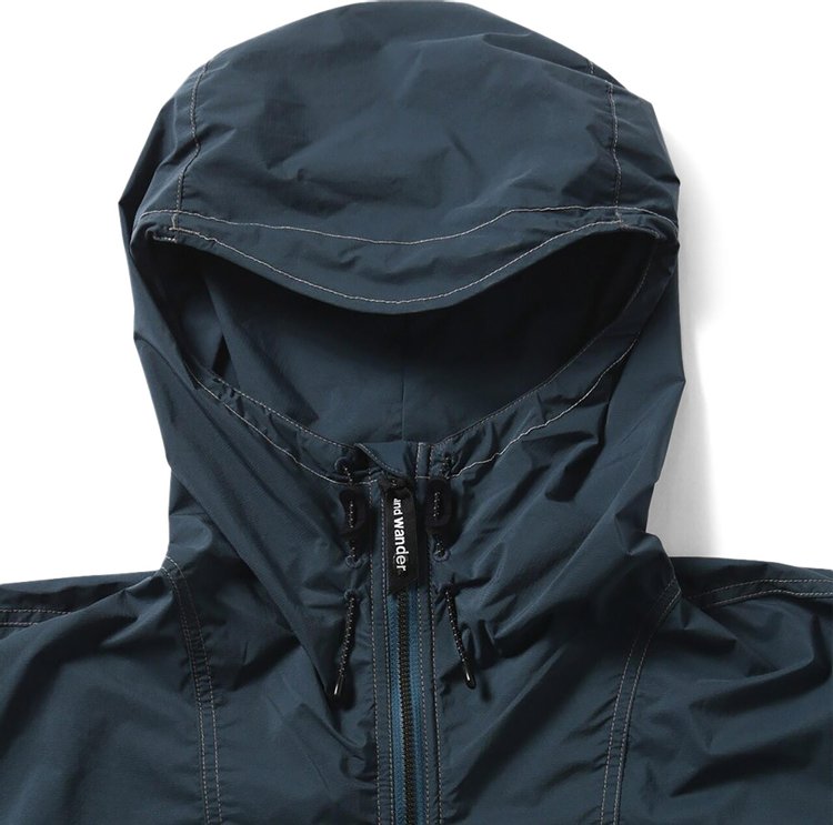 And Wander Pertex Wind Jacket Blue