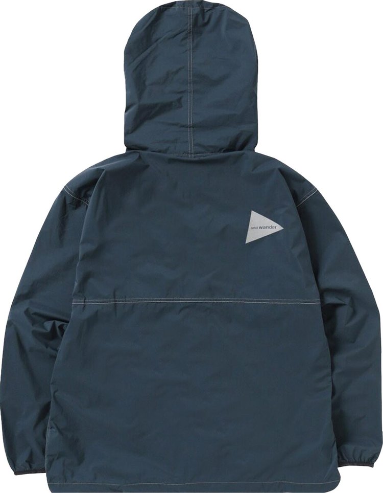 And Wander Pertex Wind Jacket Blue