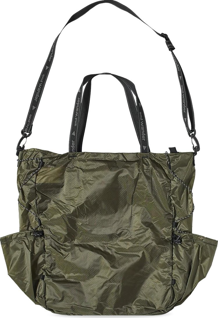 And Wander Sil Tote Bag Khaki