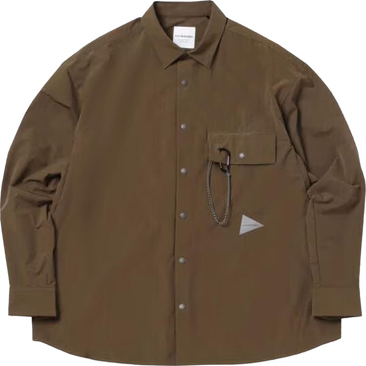 And Wander Lightweight Cloth Shirt 'Brown'