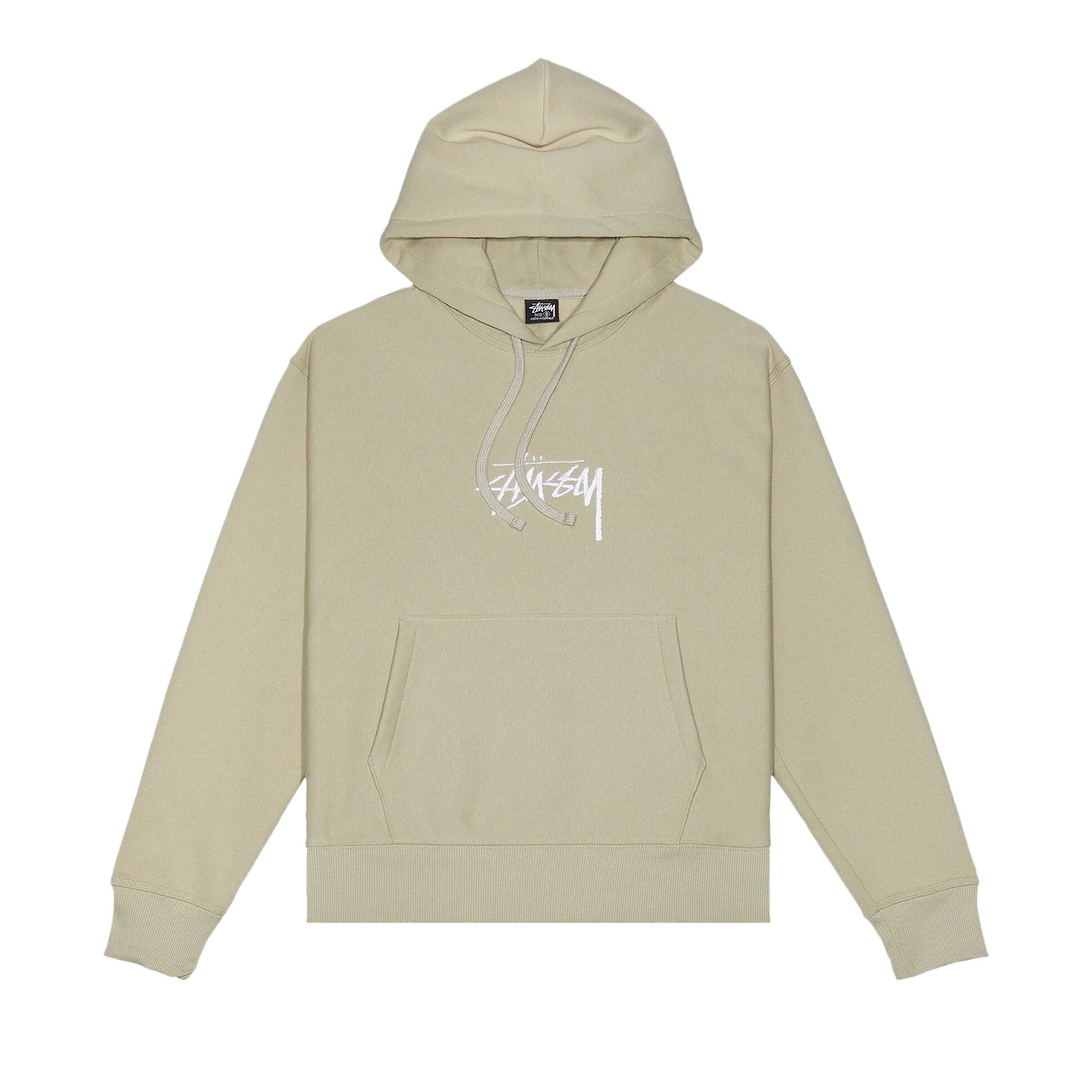 Beige sales stussy hoodie