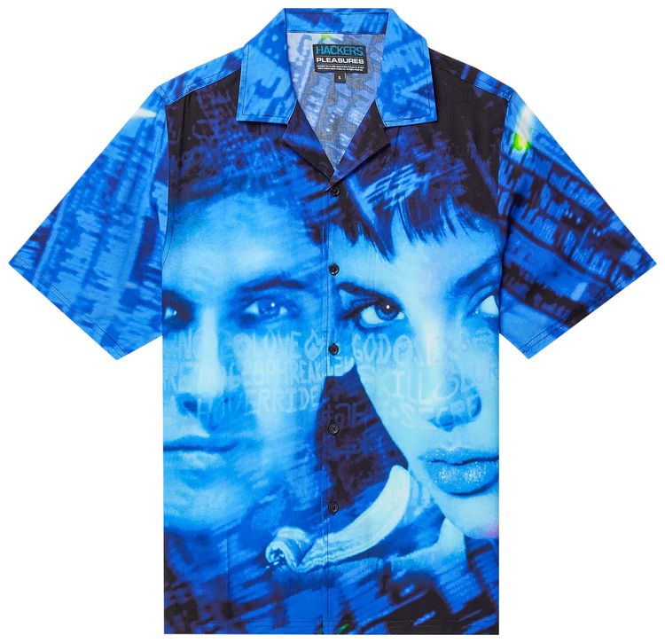 Pleasures Virus Rayon Button Down Black