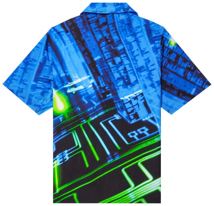 Pleasures Virus Rayon Button Down Black