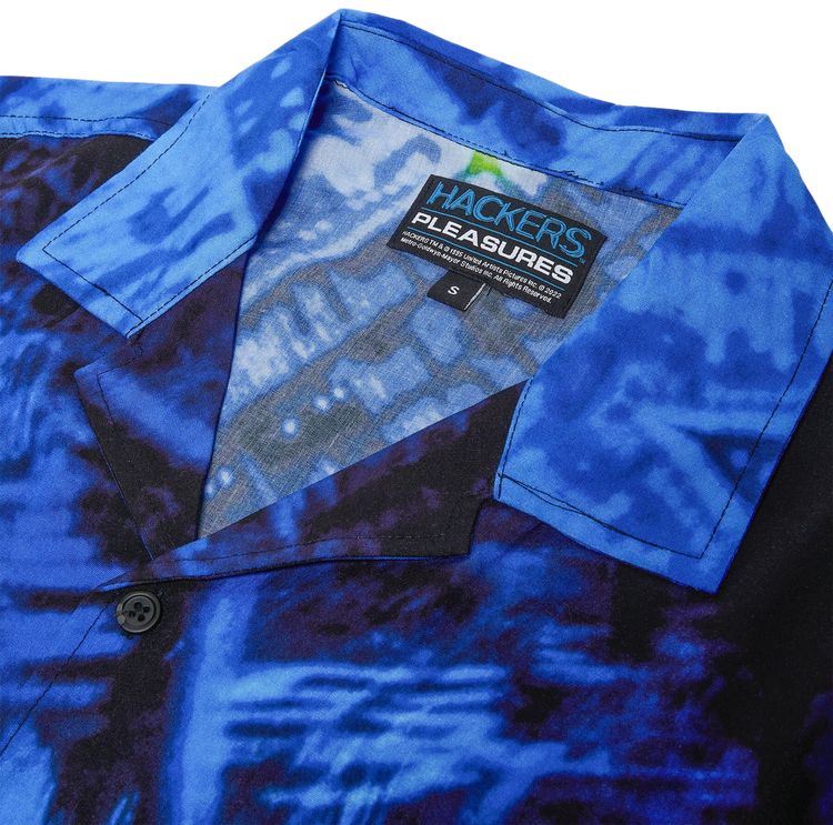 Pleasures Virus Rayon Button Down Black