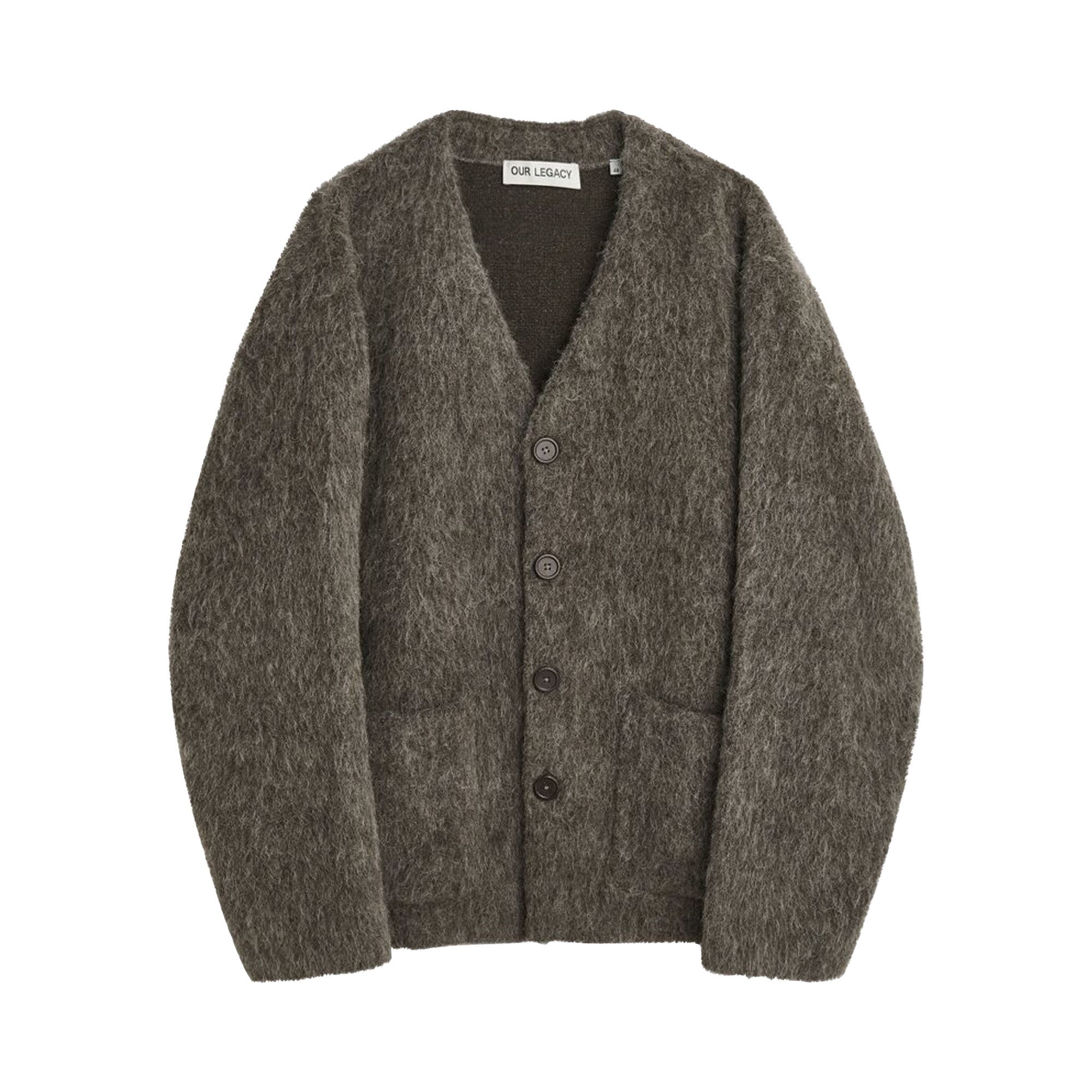 Buy Our Legacy Cardigan 'Mole Grey Mohair' - M4236CM | GOAT CA