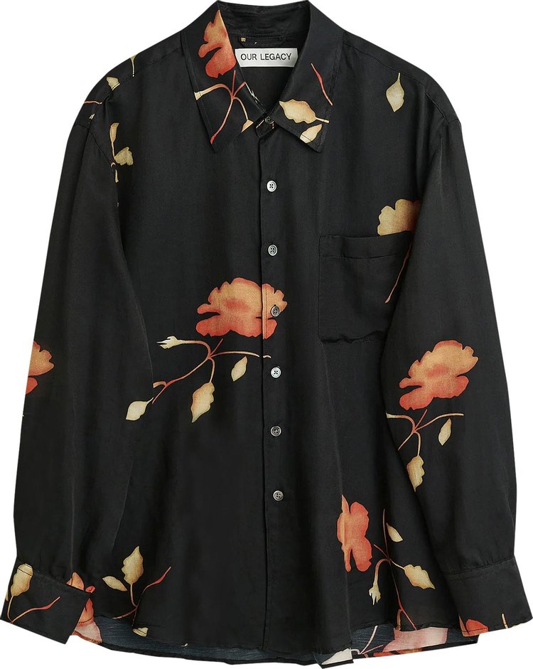 Our Legacy Above Shirt 'Nocturnal Flower Print'