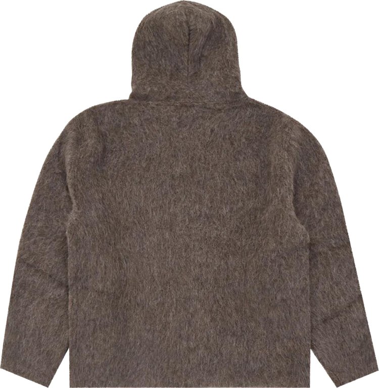 Our Legacy Full Zip Hood Mole Grey Mohair