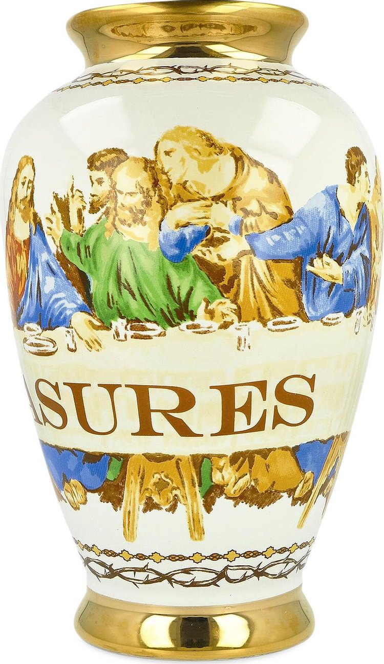 Pleasures Supper Ceramic Vase White