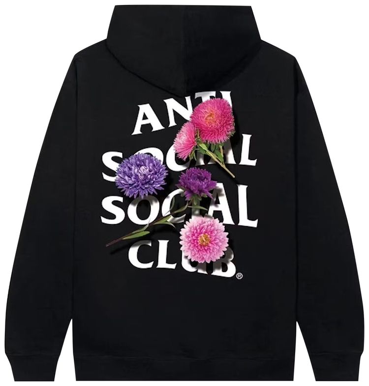 Anti Social Social Club Broken Vase Hoodie Black