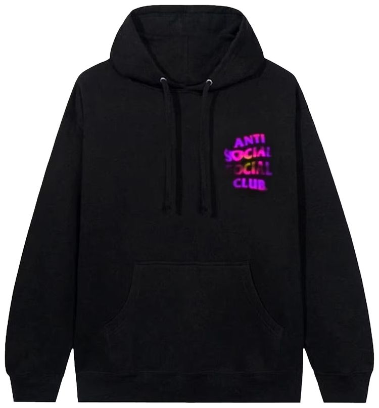 Anti Social Social Club Lava Hoodie Black