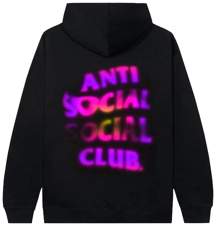 Anti Social Social Club Lava Hoodie Black