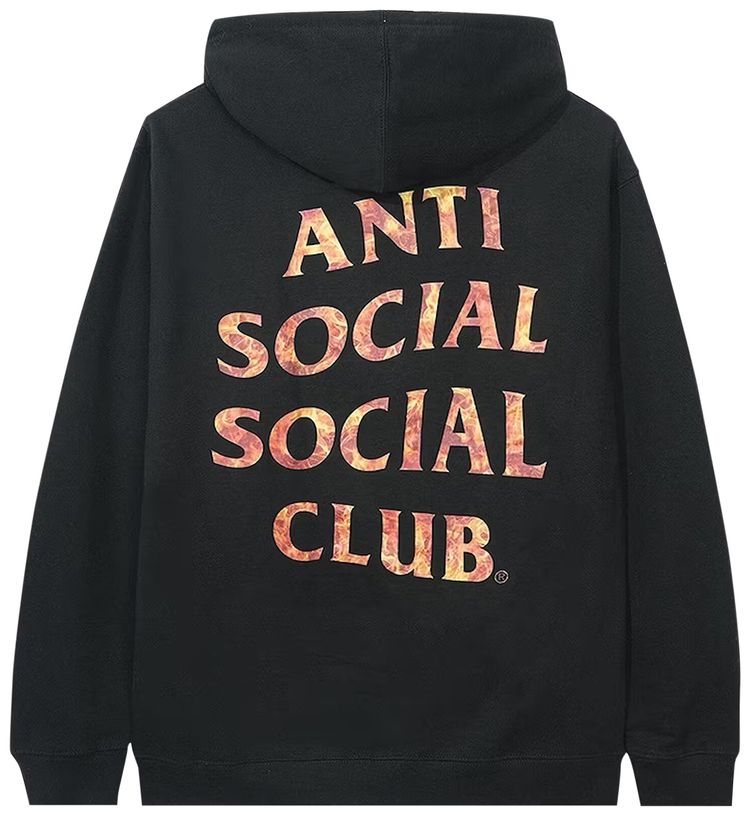 Anti Social Social Club Spiral Hoodie Black