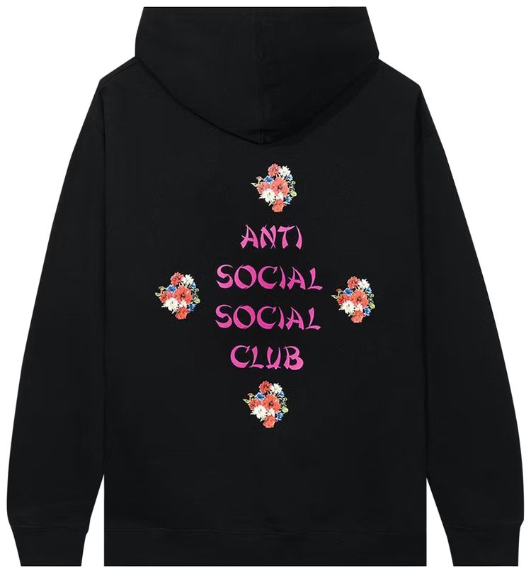 Anti Social Social Club 2 Much Of Heaven Hoodie Black