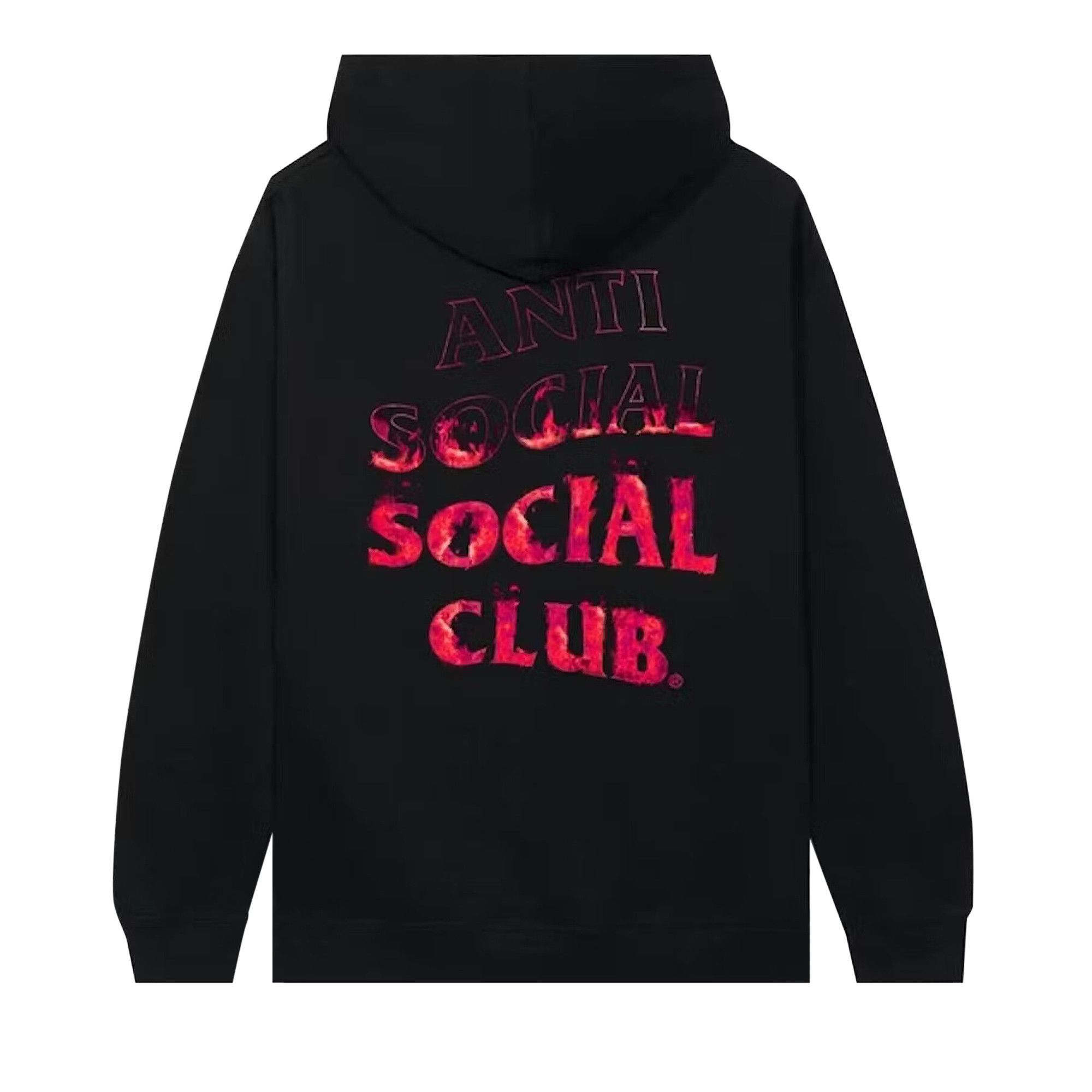 Buy Anti Social Social Club Fire Inside Pink Flame Hoodie