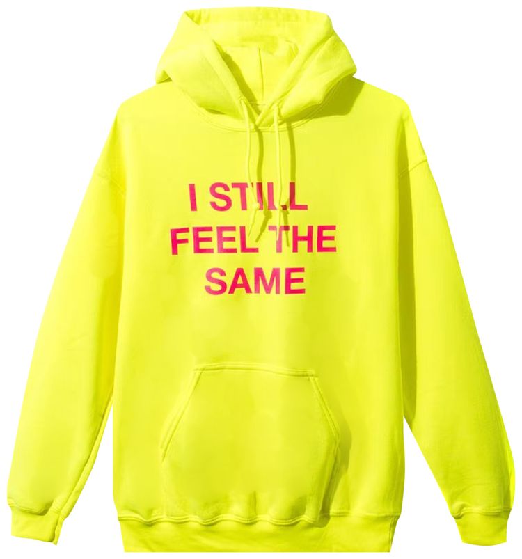 Yellow anti social social club hoodie Clearance