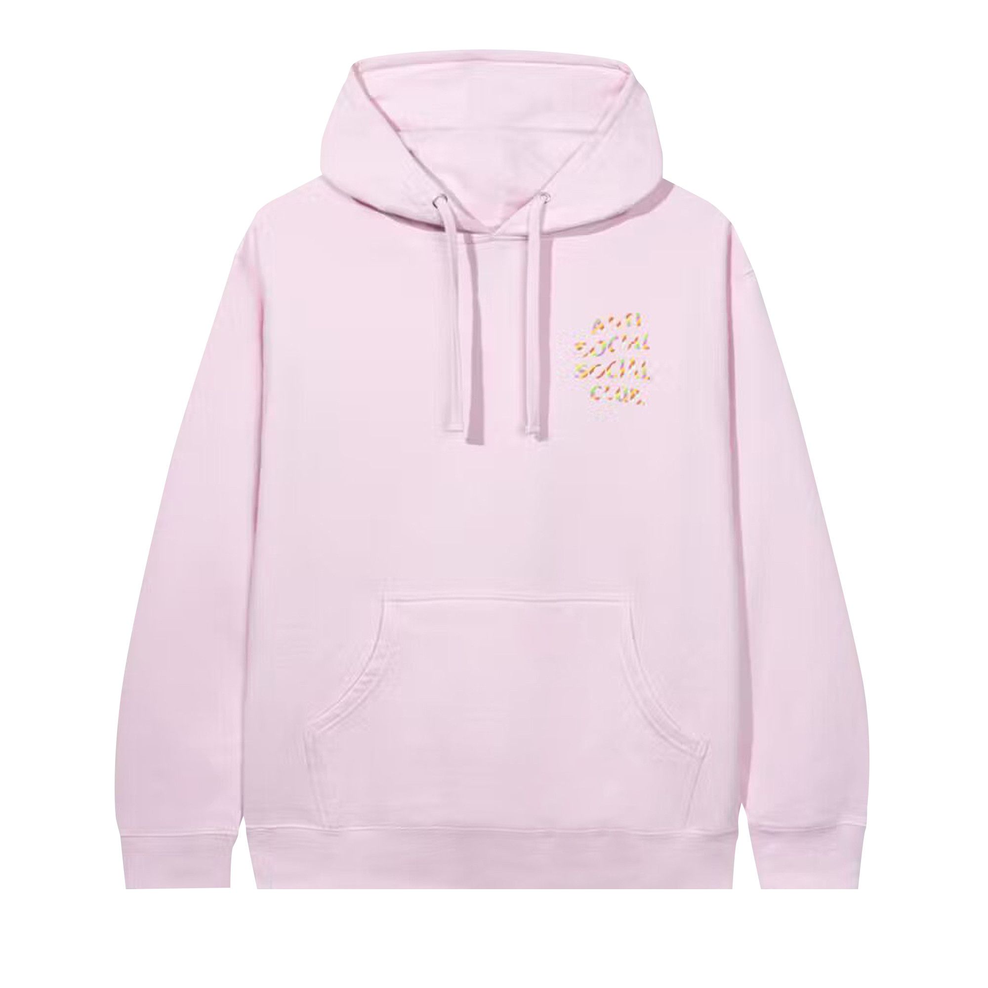 Anti social hoodie pink deals