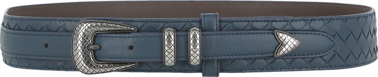 Bottega Veneta Intrecciato Belt 'Denim'