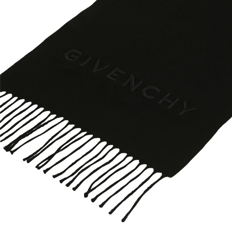 Givenchy Chevron Logo Scarf BlackWhite