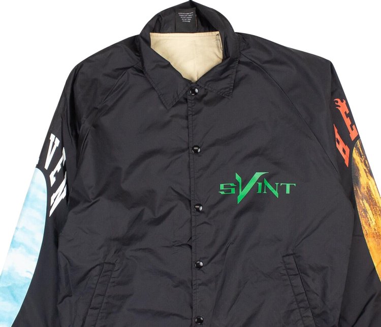 Saint Michael x Vlone Coach Jacket Black