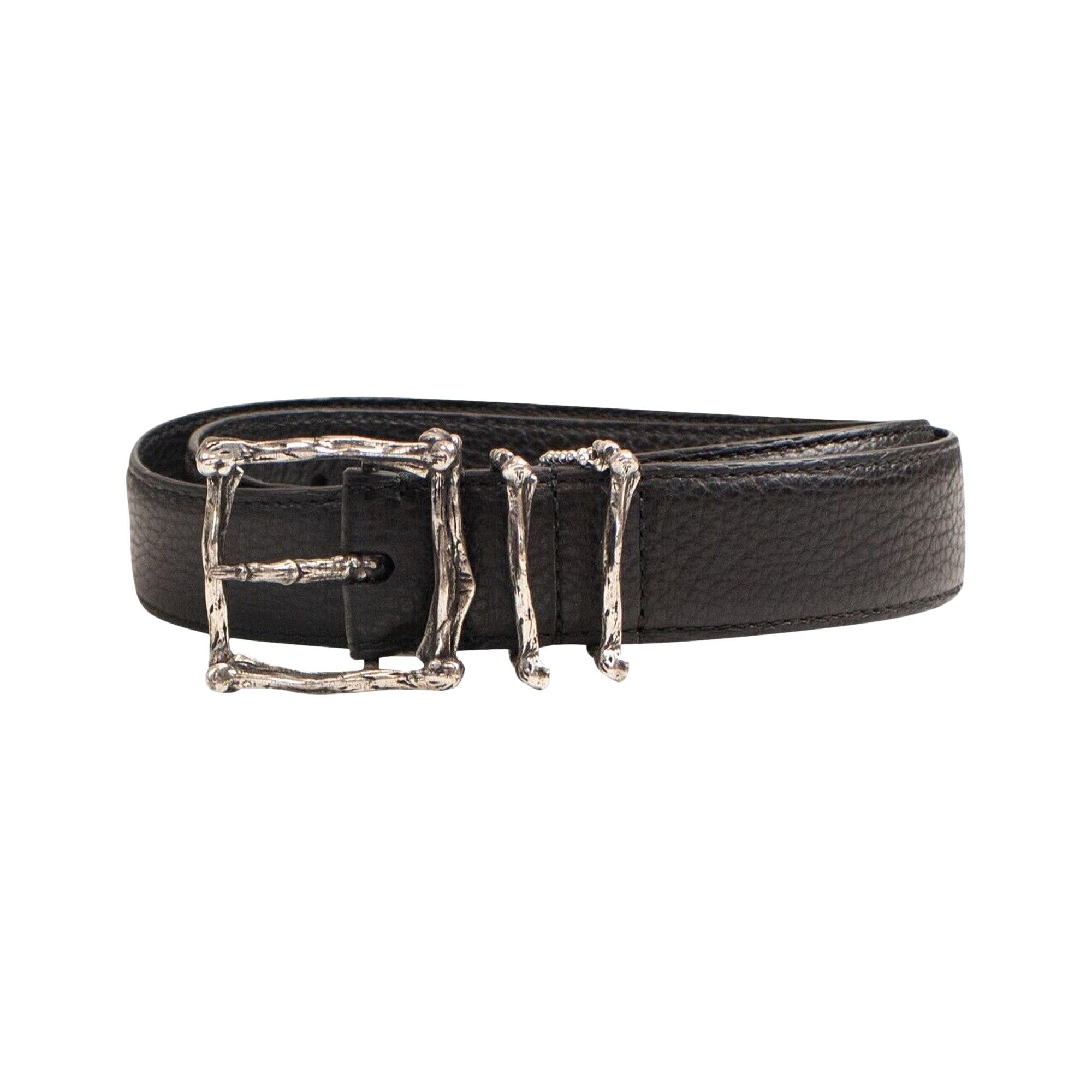 Buy Amiri Molded Calf Bones Belt 'Black' - MAL002 001 BLAC