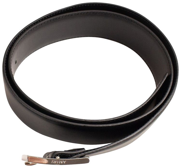 Amiri Vegan Leather Classic Belt Black