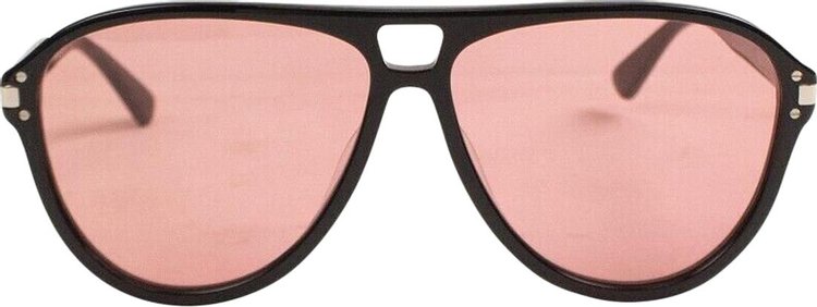 Amiri Aviator Logo Sunglasses 'Black/Pink'