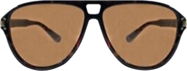 Amiri Aviator Logo Sunglasses 'Tortoise Brown/Orange'
