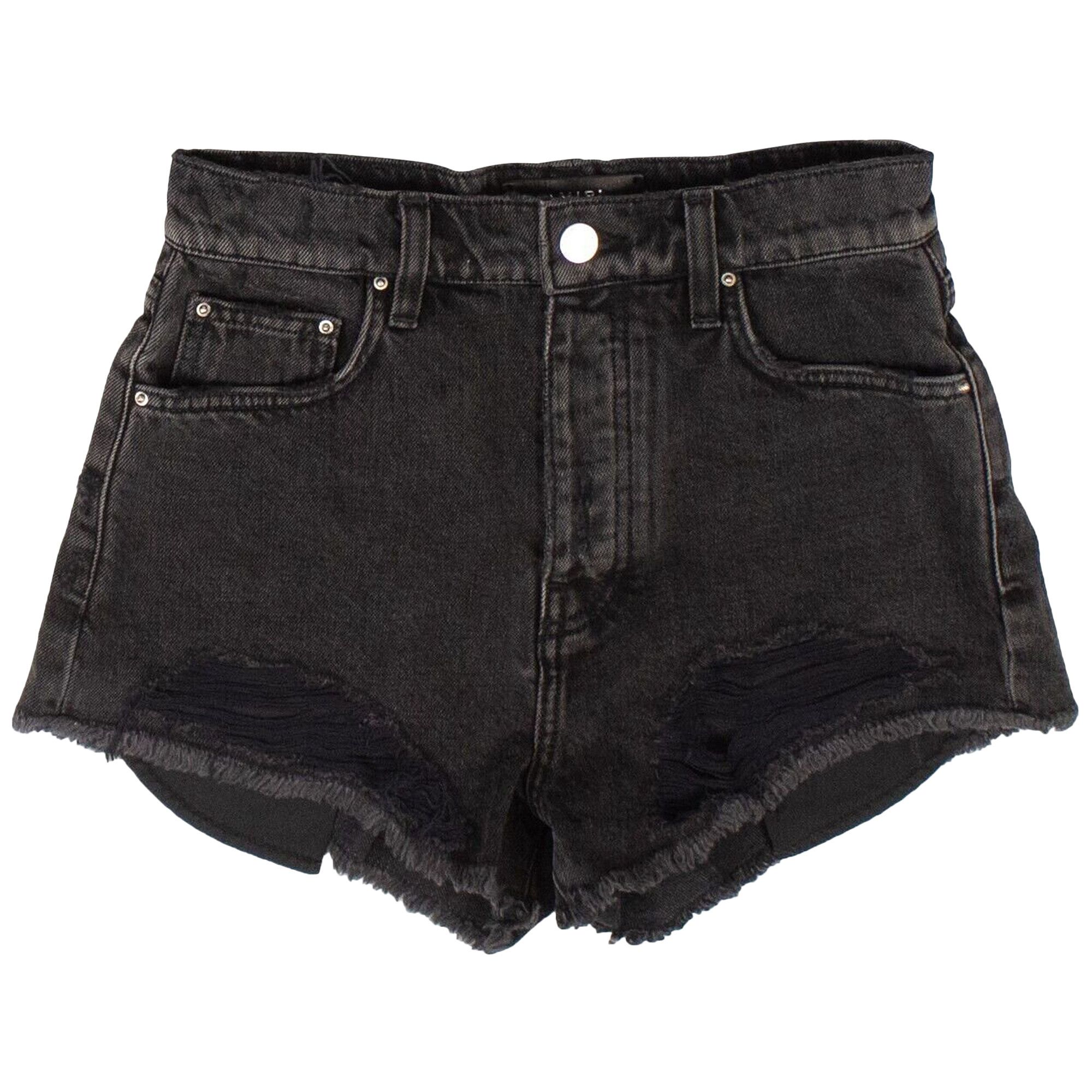 Buy Amiri Hot Pants Thrasher Shorts Black WDB002 023 BLAC GOAT