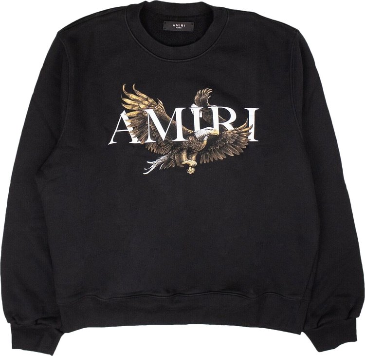 Buy Amiri Eagle Crewneck 'Black' - MJGC004 001 BLAC | GOAT