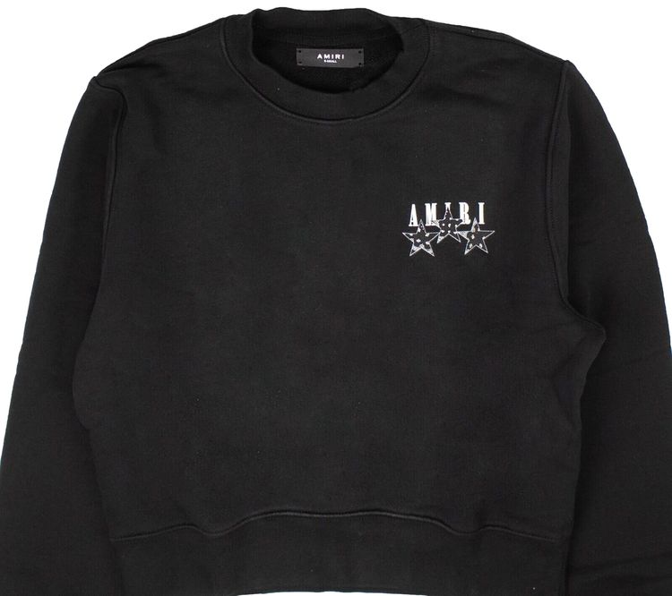 Amiri Bandana Stars Crewneck Black