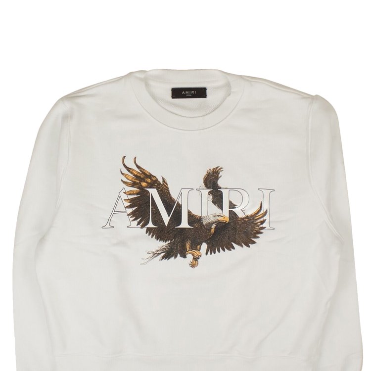 Amiri Eagle Crewneck White