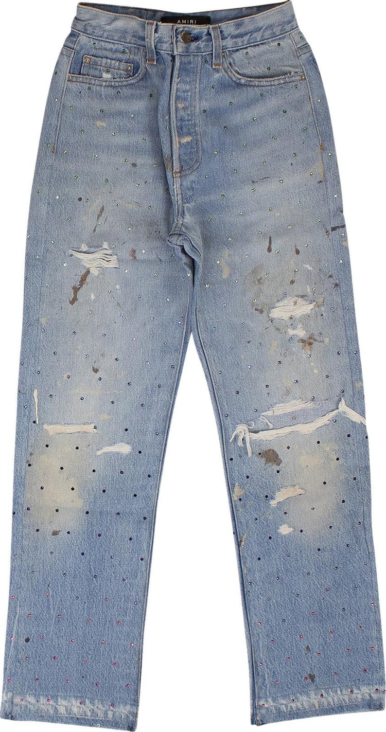 Amiri Gradient Crystal Recon Denim Jeans 'Blue'