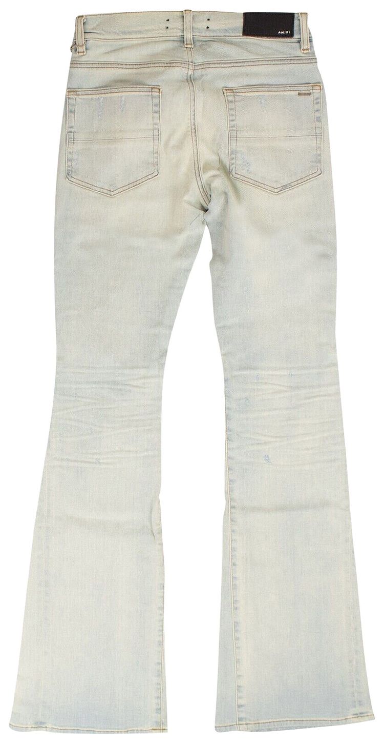 Amiri Flare Broken Jeans Blue