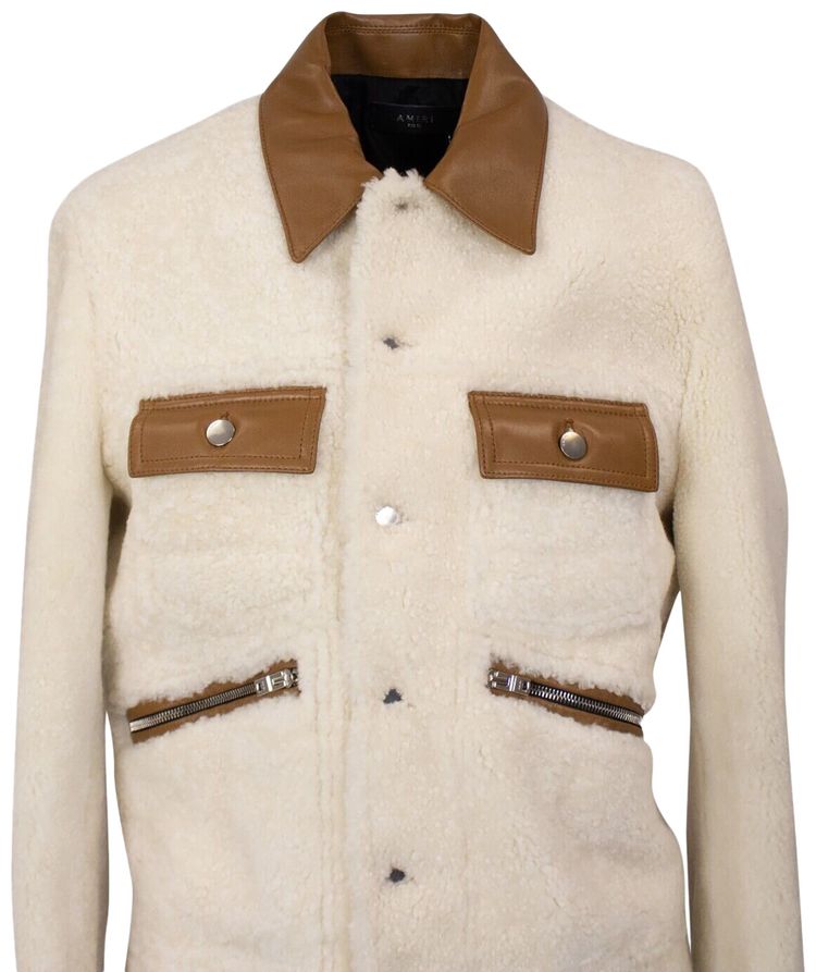 Amiri Trucker Jacket White