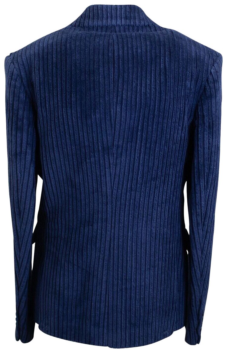 Amiri Corduroy Double Breasted Jacket Blue