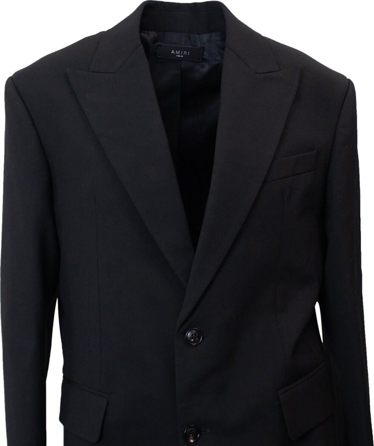 Amiri Lightweight Single Breasted Blazer Black