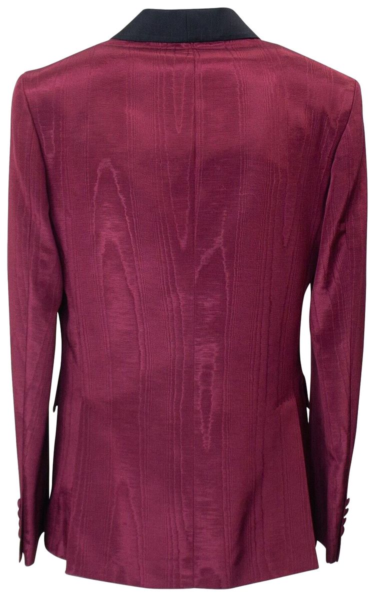 Amiri Moire Tux Blazer Red