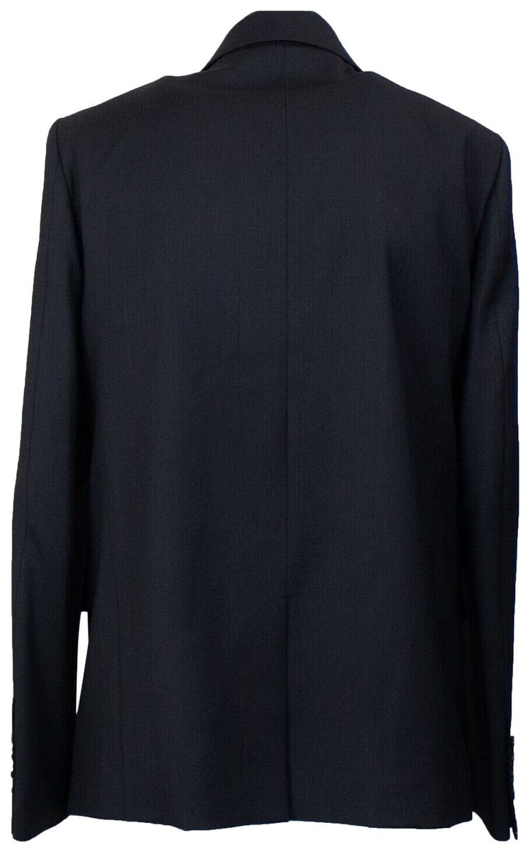 Amiri Leather Scarf Blazer Black