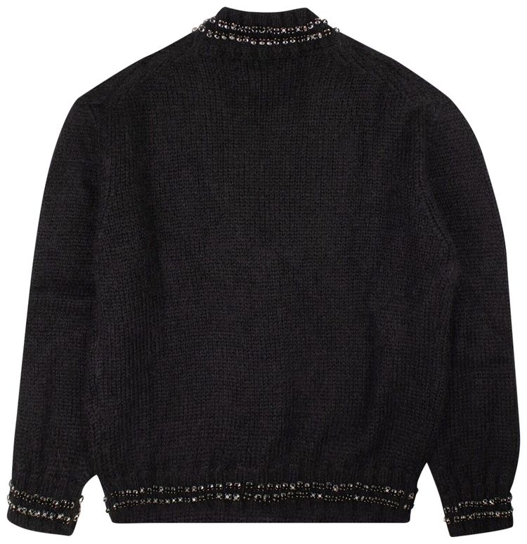 Amiri Black Viscose Cardigan
