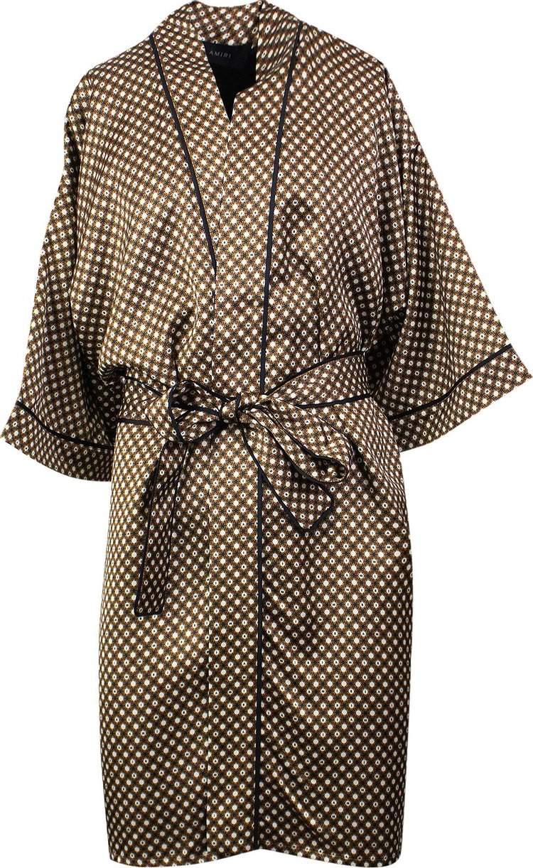 Amiri Poker Chip Pajama Robe Tan