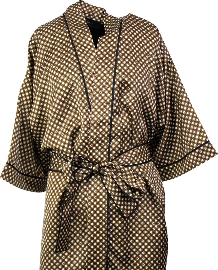 Amiri Poker Chip Pajama Robe Tan