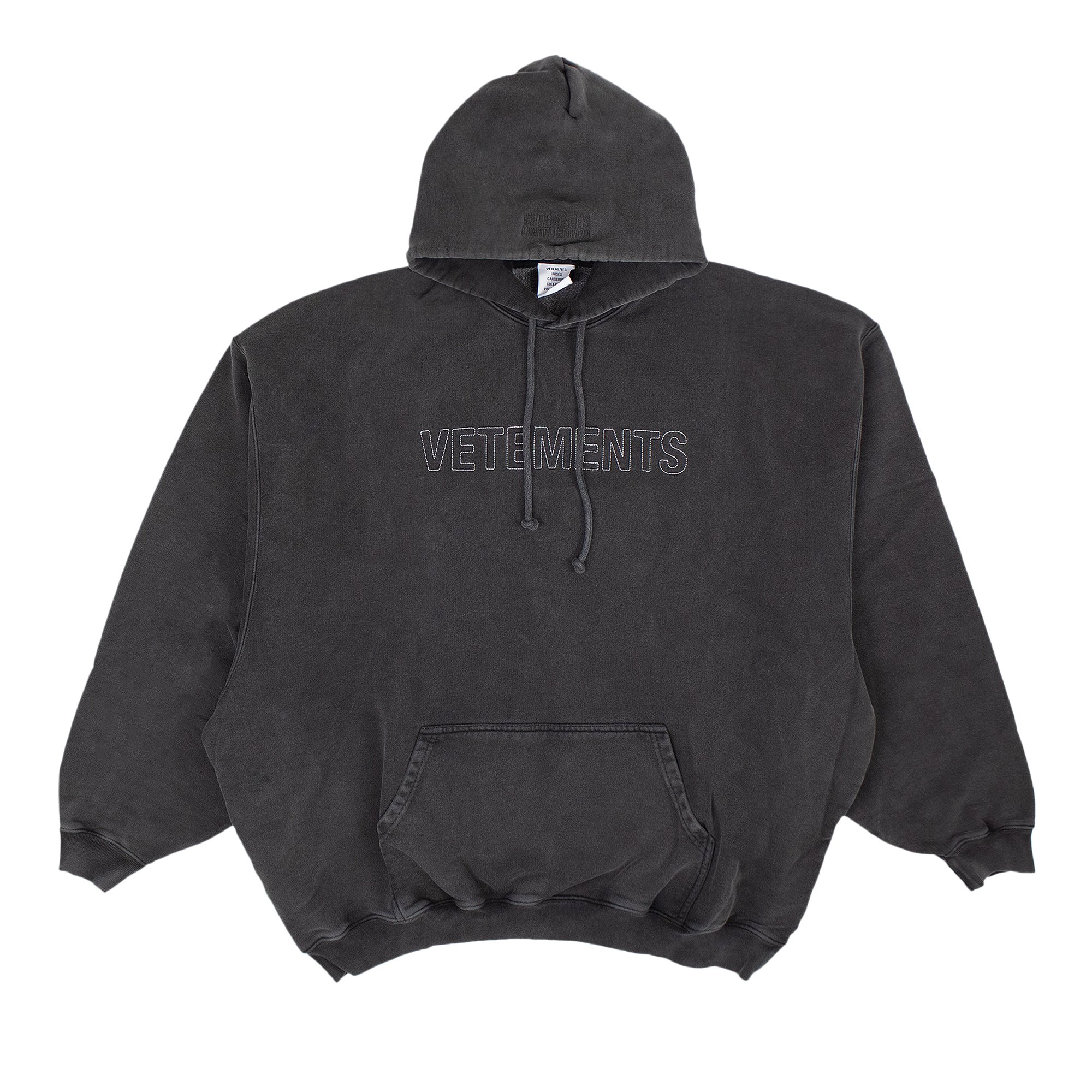 VETEMENTS White 'Restricted' Logo Hoodie Vetements