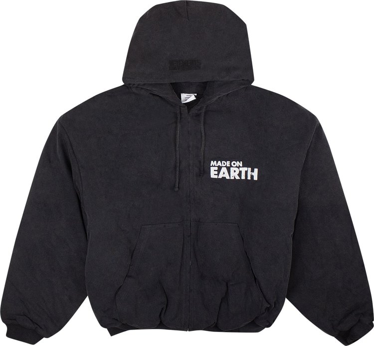 Vetements Made On Earth Jersey Bomber Jacket 'Black'