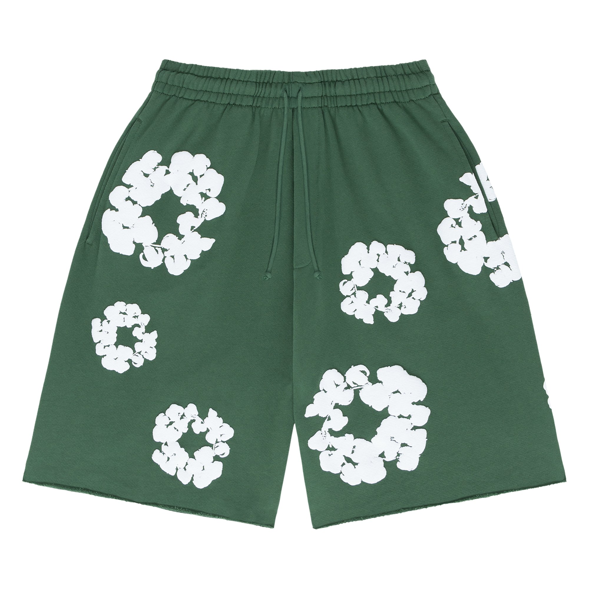 Buy Denim Tears The Cotton Wreath Shorts 'Green' - 402 060 30 GREE