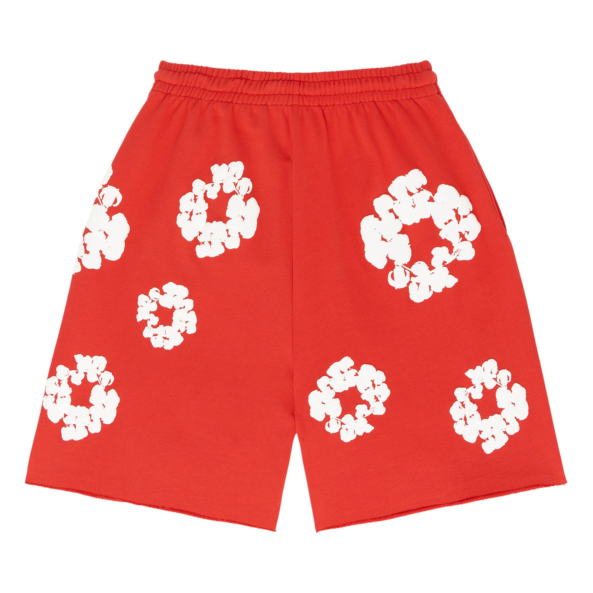 Buy Denim Tears The Cotton Wreath Shorts 'Red' - 402 300 30 RED